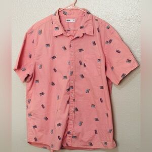 Sonoma Men's Retro Button Down Cotton Shirt, XXL